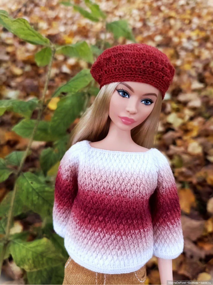 Вязаная одежда для кукол - часть шестая - осень (фото 7)