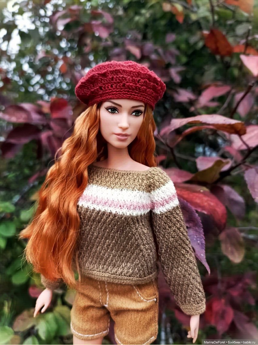 Вязаная одежда для кукол - часть шестая - осень