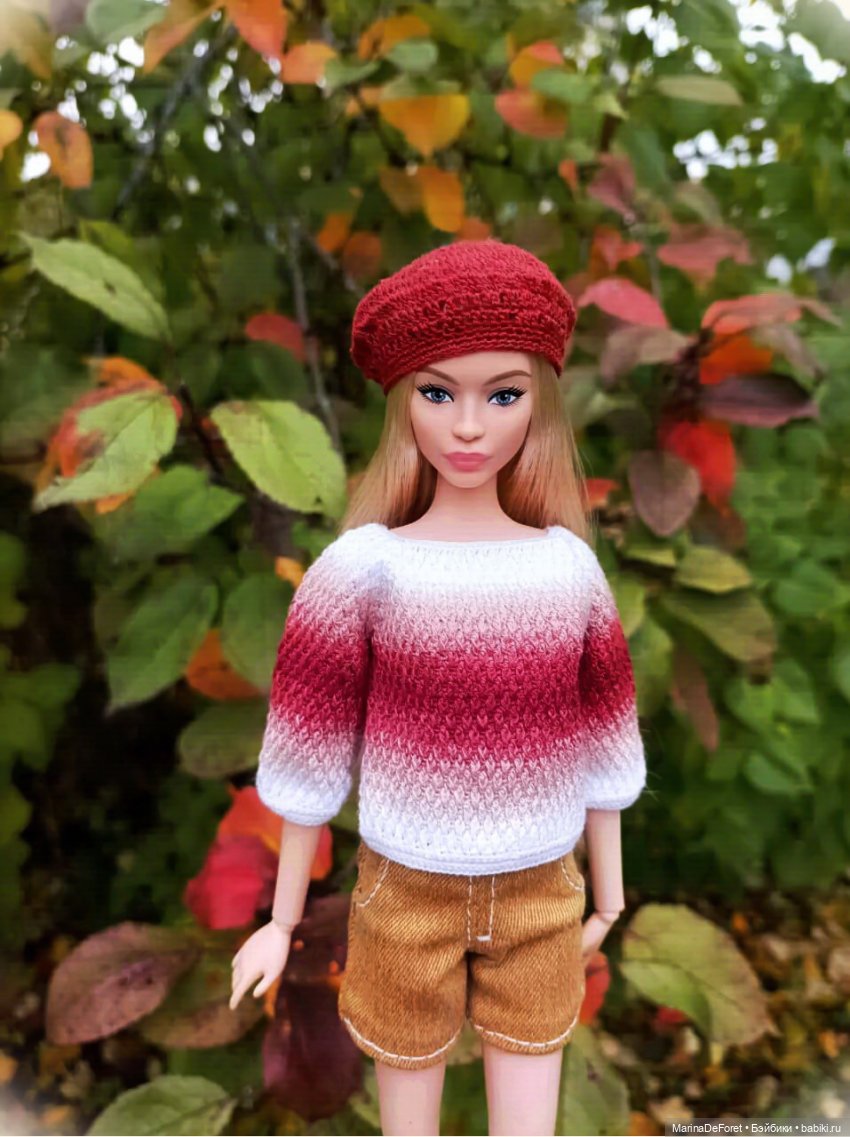 Вязаная одежда для кукол - часть шестая - осень (фото 4)