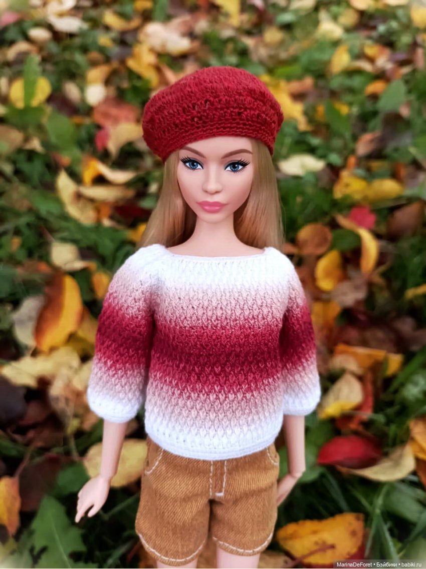 Вязаная одежда для кукол - часть шестая - осень (фото 6)