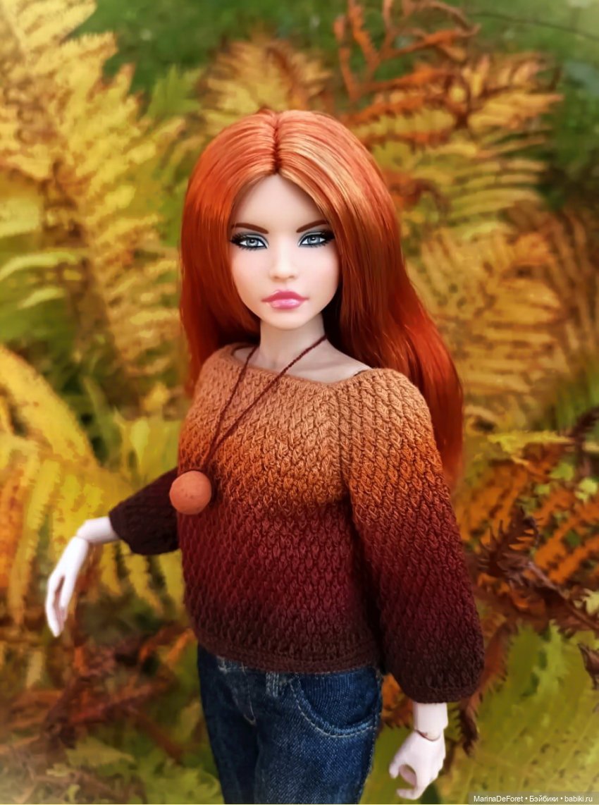 Вязаная одежда для кукол - часть шестая - осень