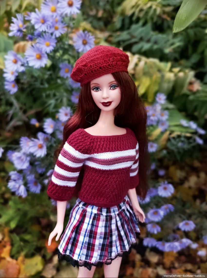 Вязаная одежда для кукол - часть седьмая - осень (фото 10)