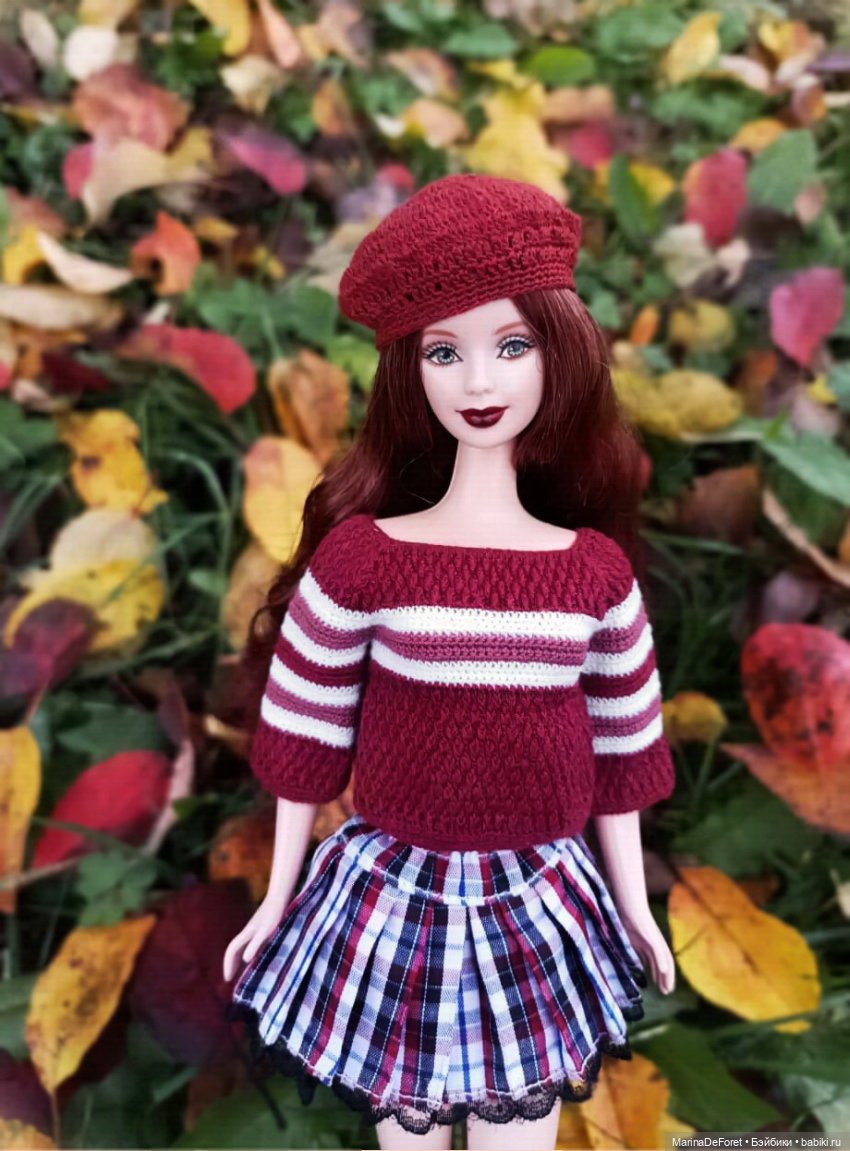 Вязаная одежда для кукол - часть седьмая - осень