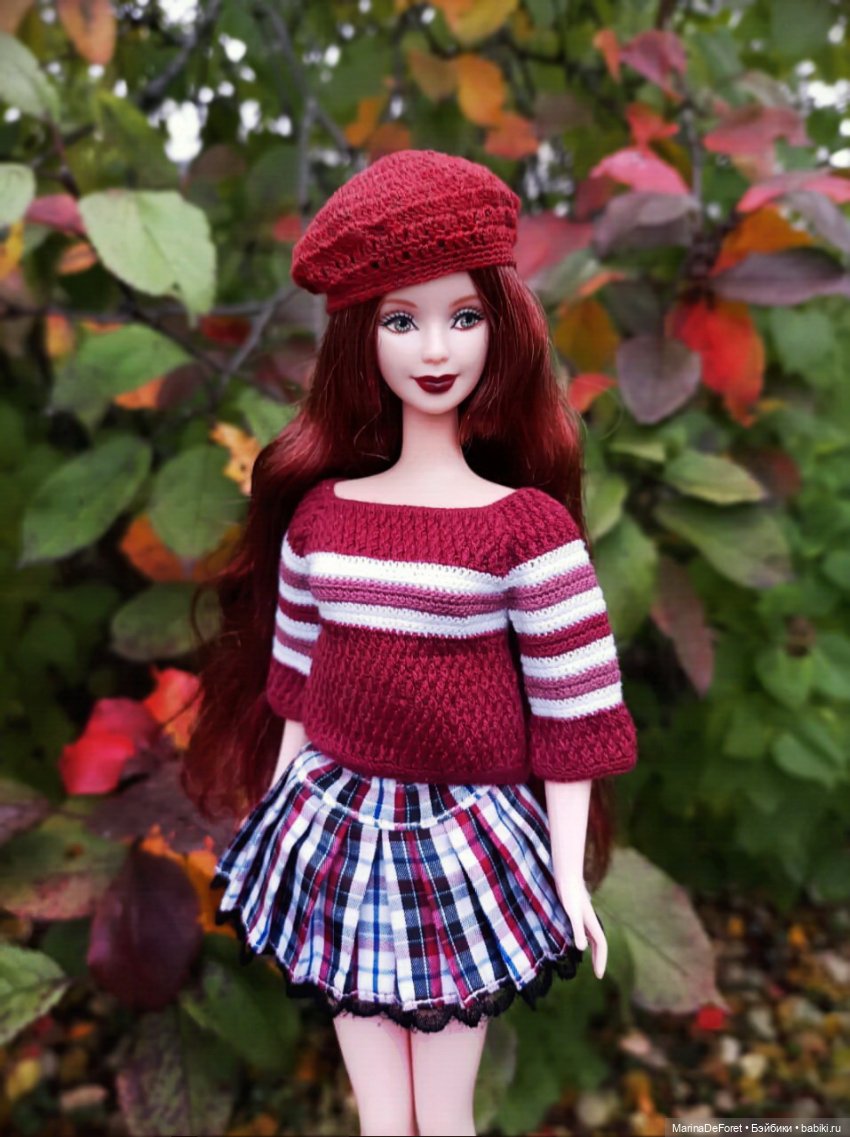 Вязаная одежда для кукол - часть седьмая - осень