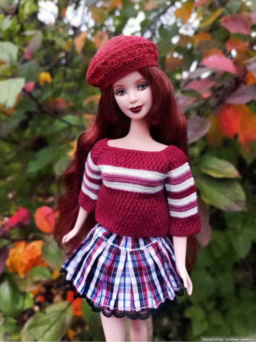 Вязаная одежда для кукол - часть седьмая - осень (фото 9)
