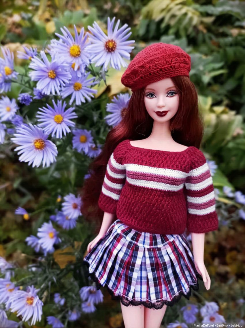 Вязаная одежда для кукол - часть седьмая - осень (фото 8)