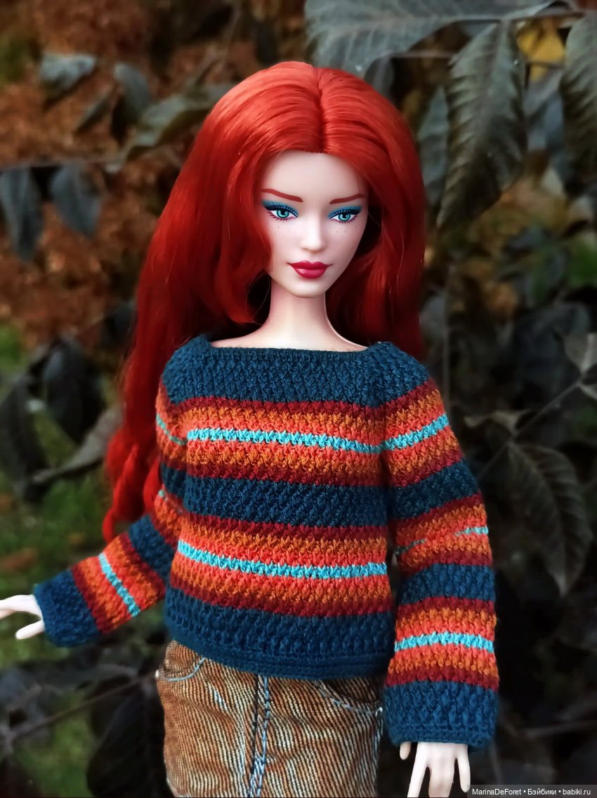 Вязаная одежда для кукол - часть седьмая - осень