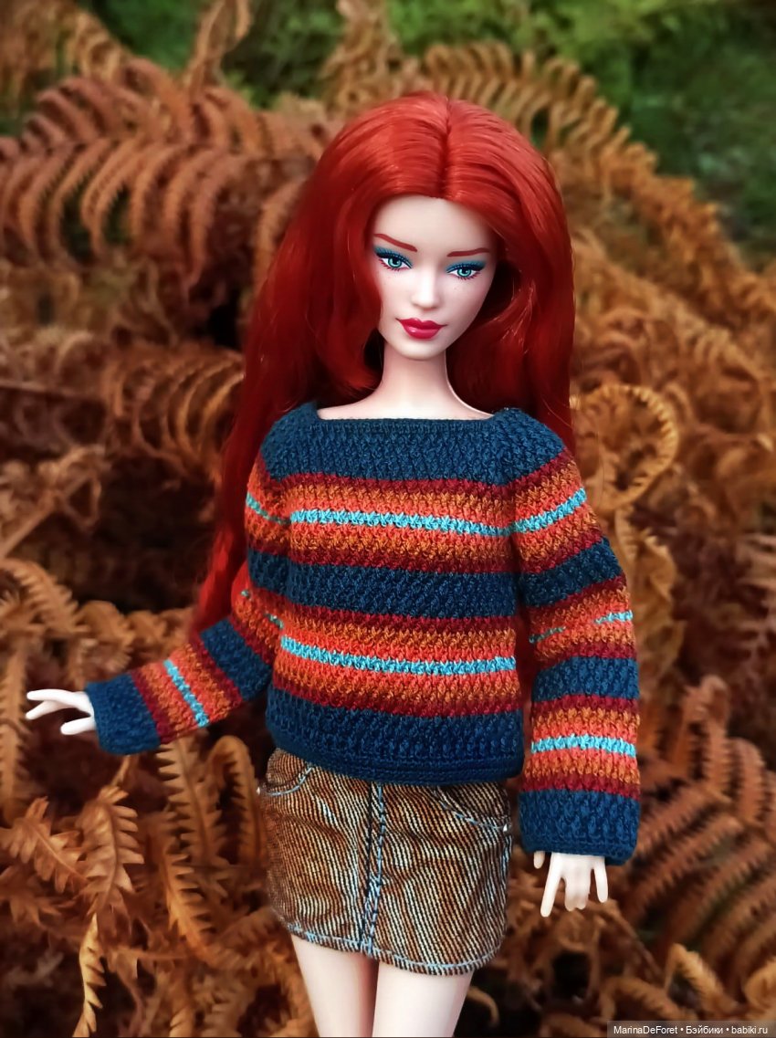 Вязаная одежда для кукол - часть седьмая - осень