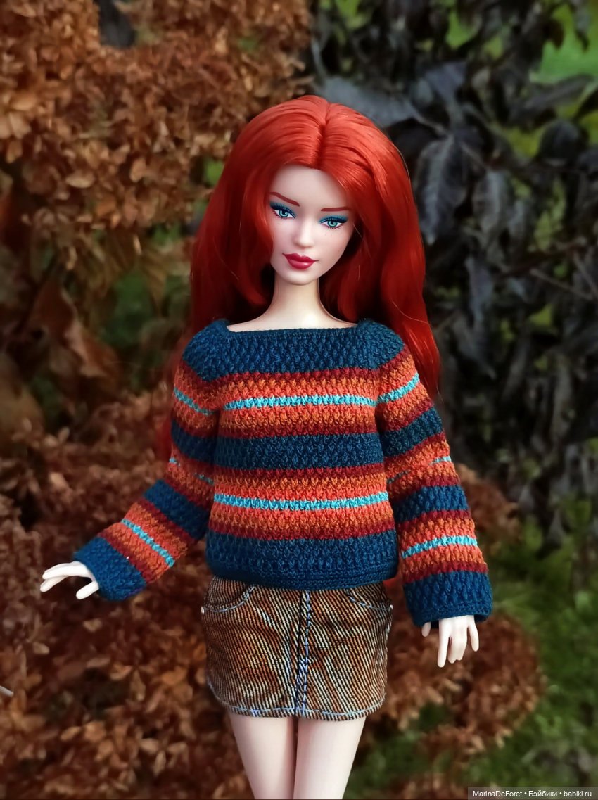 Вязаная одежда для кукол - часть седьмая - осень