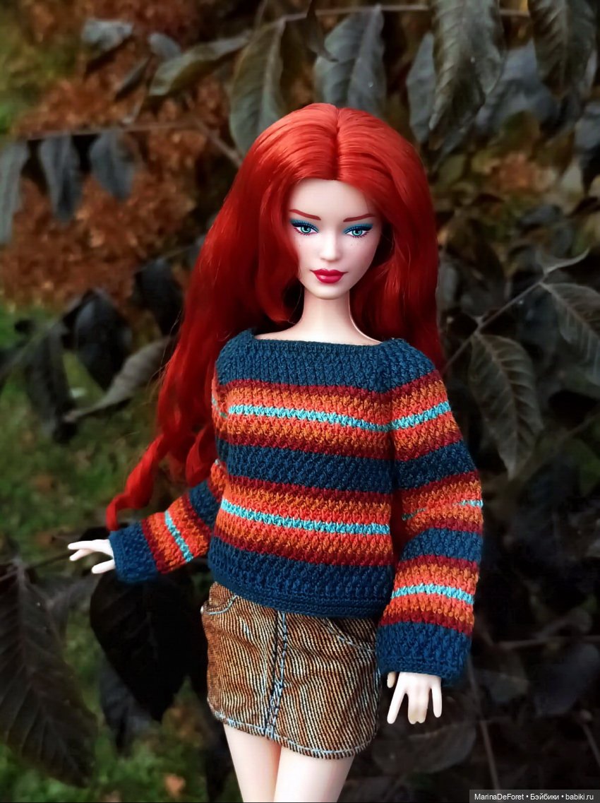 Вязаная одежда для кукол - часть седьмая - осень