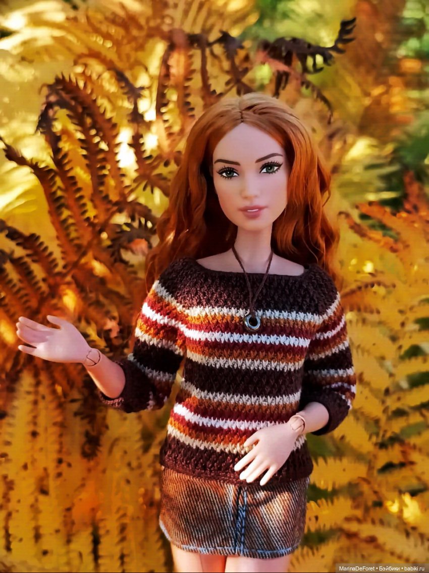 Вязаная одежда для кукол - часть седьмая - осень (фото 5)