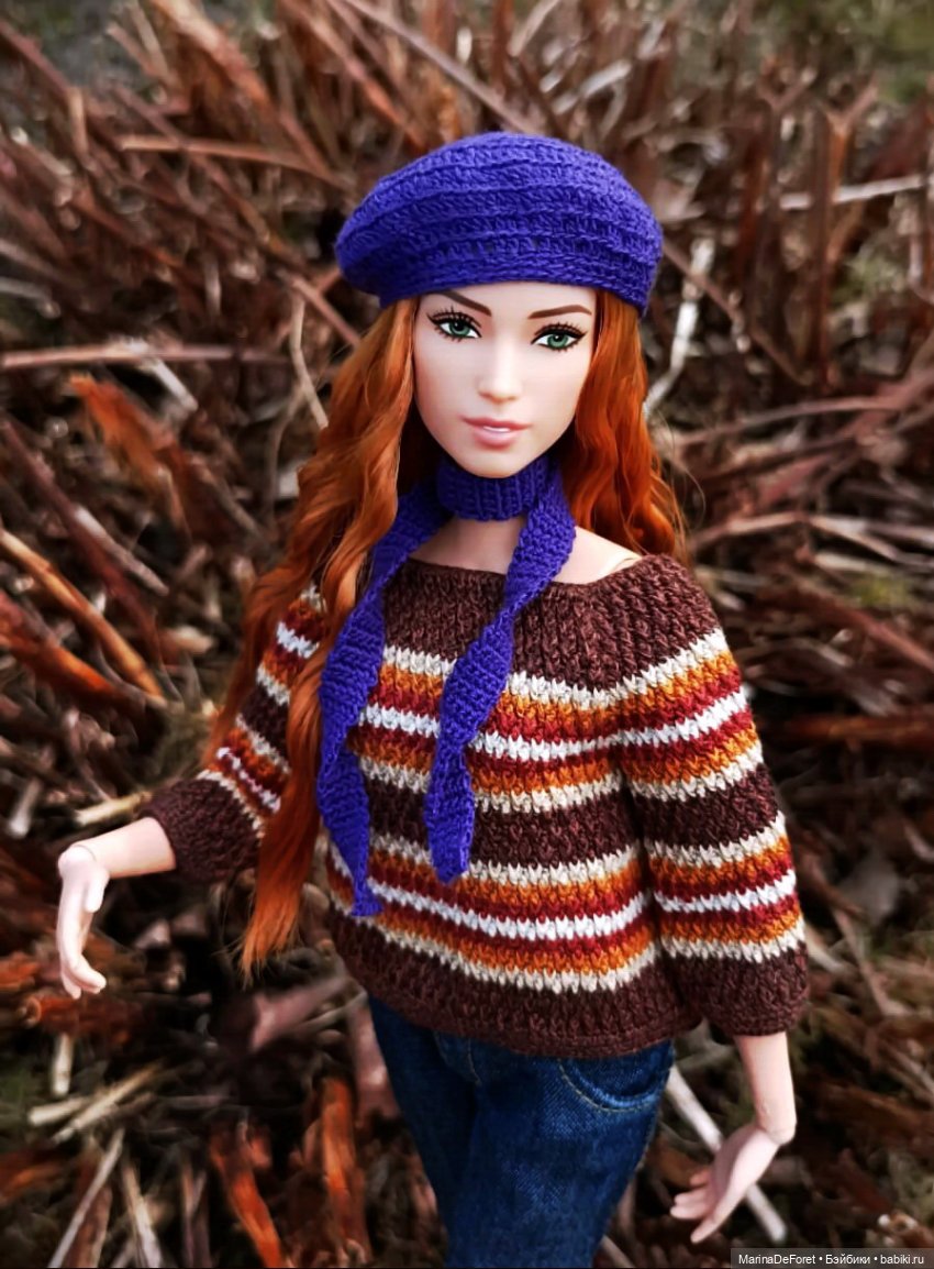 Вязаная одежда для кукол - часть седьмая - осень (фото 6)