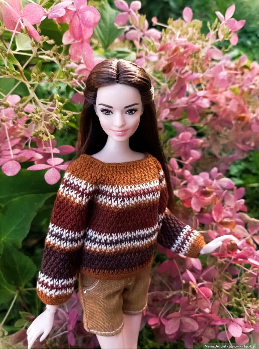 Вязаная одежда для кукол - часть седьмая - осень