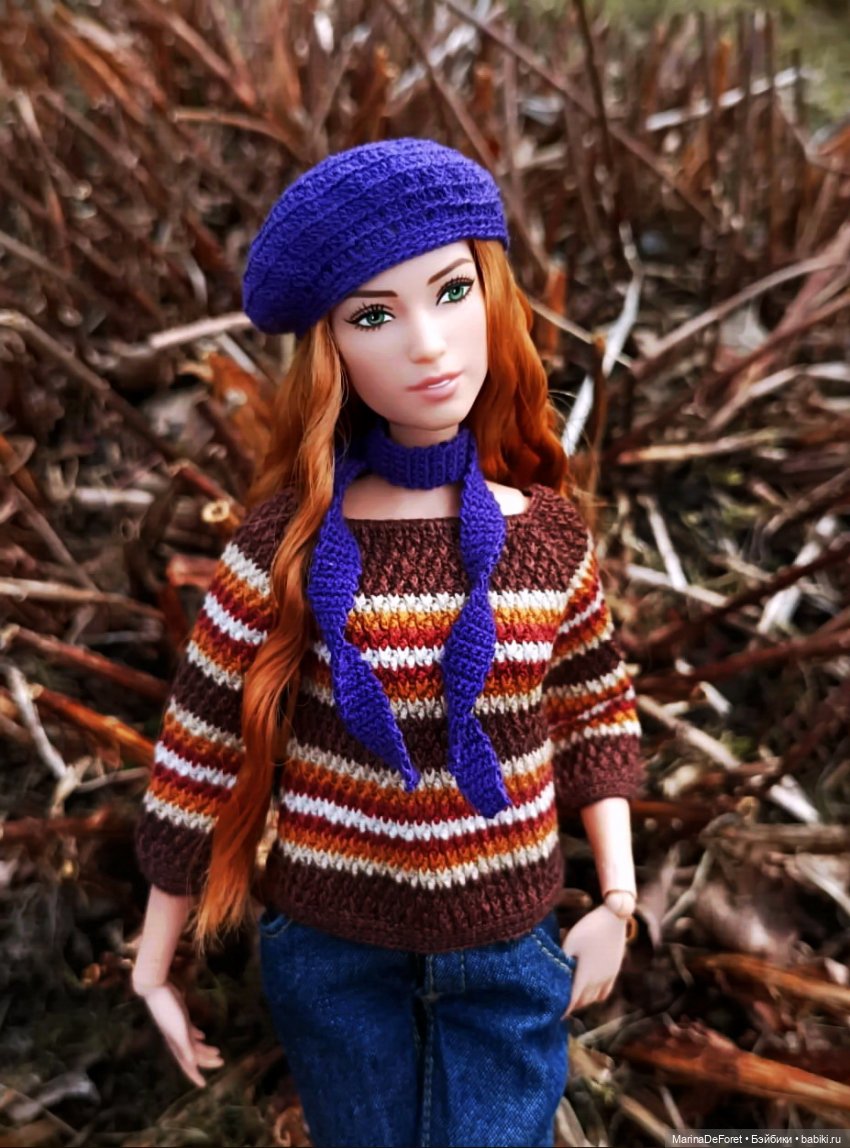 Вязаная одежда для кукол - часть седьмая - осень (фото 7)