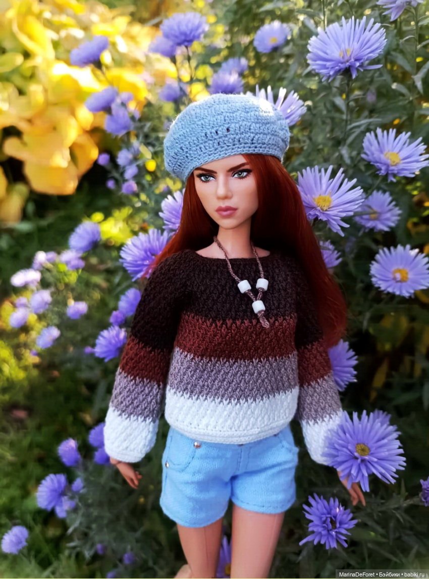 Вязаная одежда для кукол - часть девятая - осень
