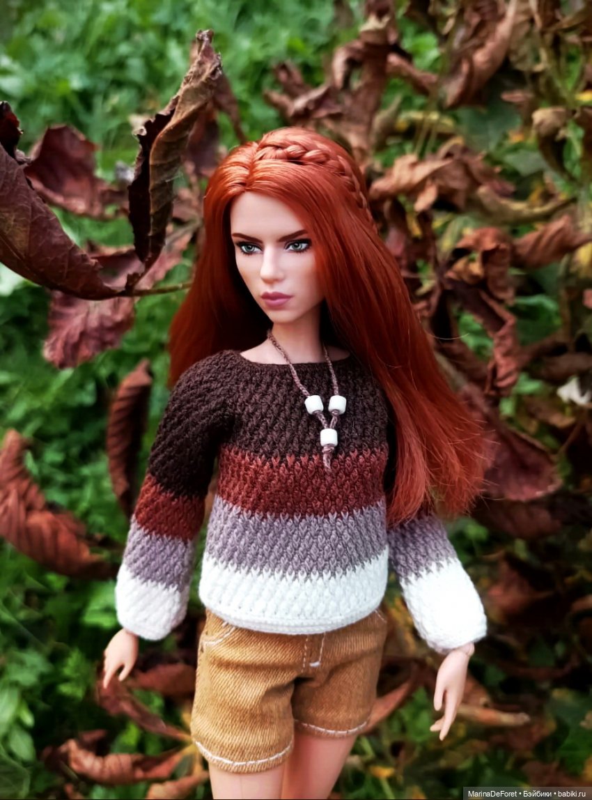 Вязаная одежда для кукол - часть девятая - осень (фото 4)