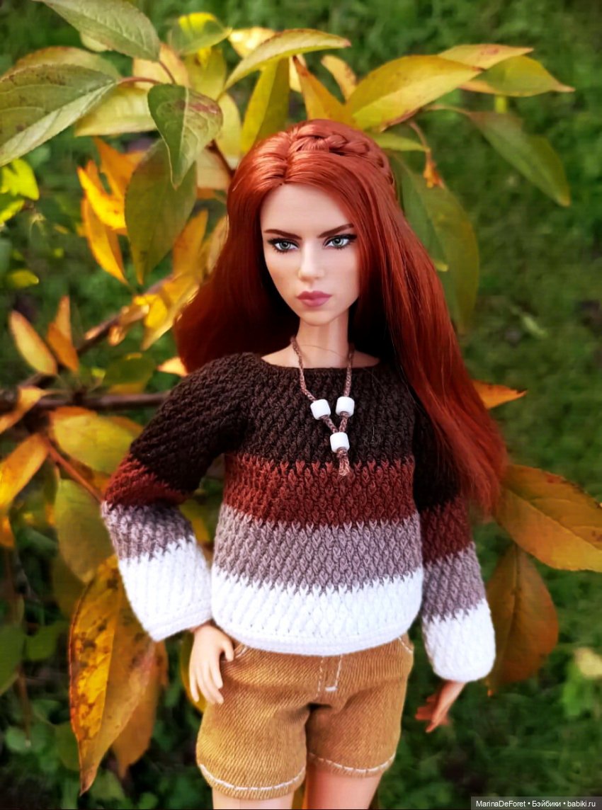 Вязаная одежда для кукол - часть девятая - осень (фото 3)