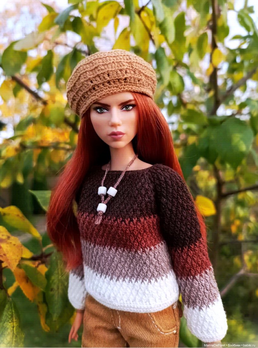 Вязаная одежда для кукол - часть девятая - осень