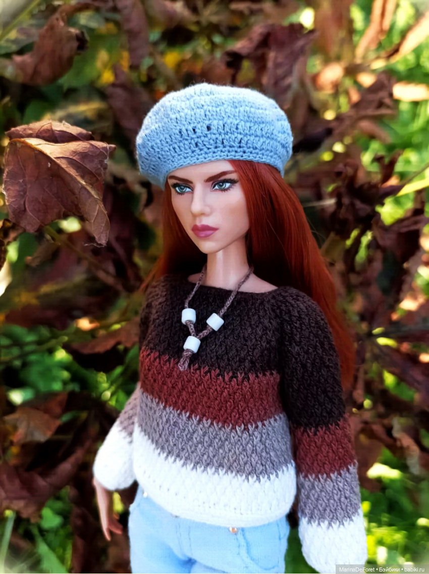 Вязаная одежда для кукол - часть девятая - осень