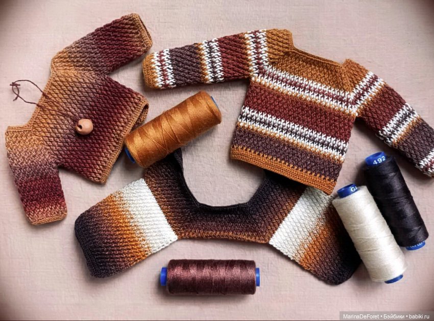 Вязаная одежда для кукол - часть десятая - осень 2025 (фото 10)