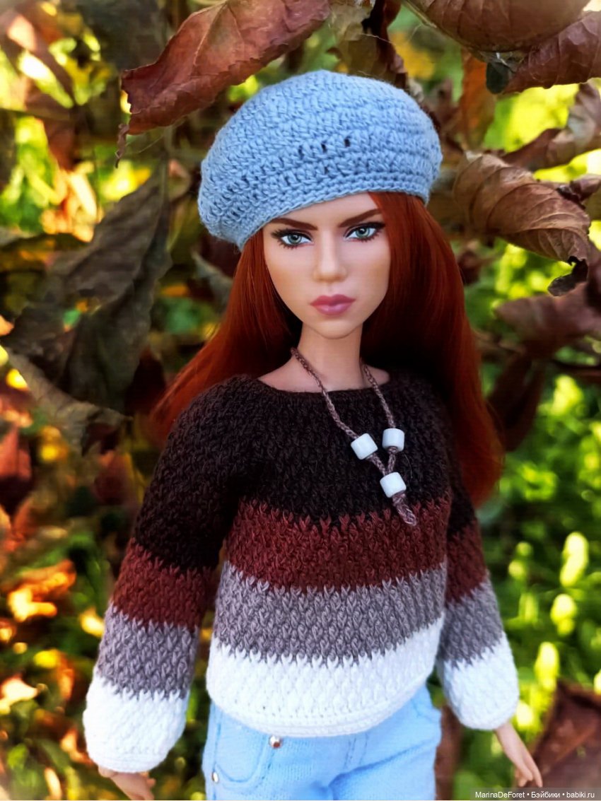 Вязаная одежда для кукол - часть девятая - осень