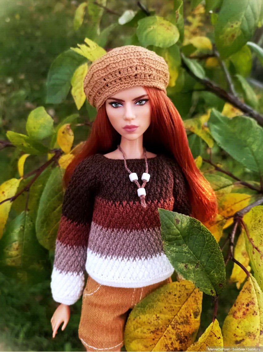 Вязаная одежда для кукол - часть девятая - осень (фото 5)