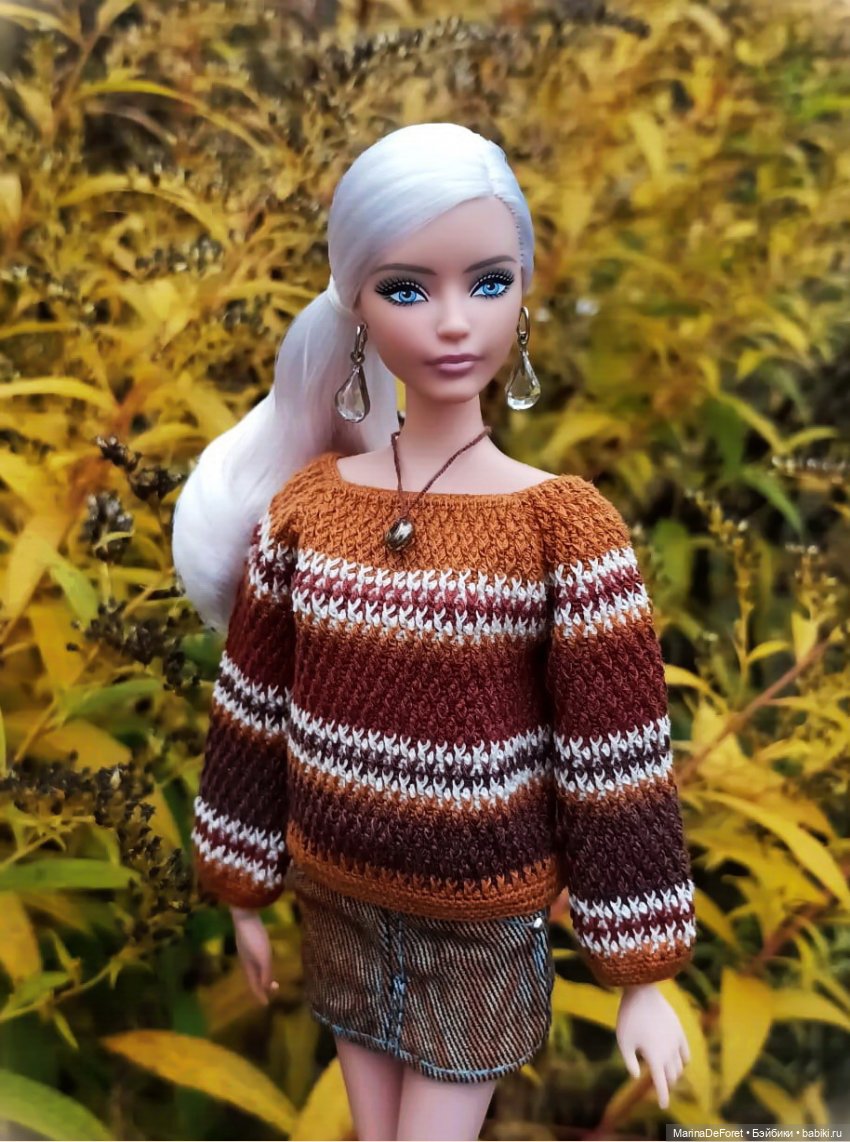 Вязаная одежда для кукол - часть двенадцатая - осень 2025
