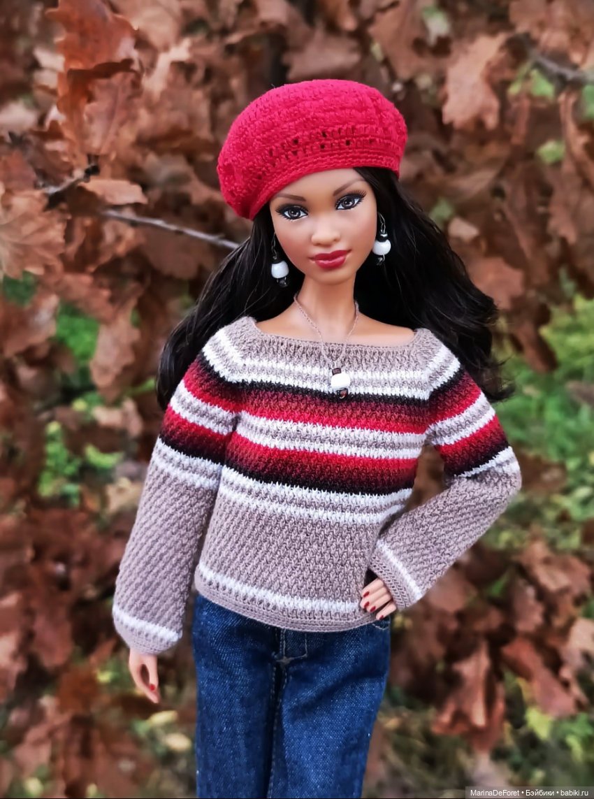 Вязаная одежда для кукол - часть двенадцатая - осень 2025 (фото 6)