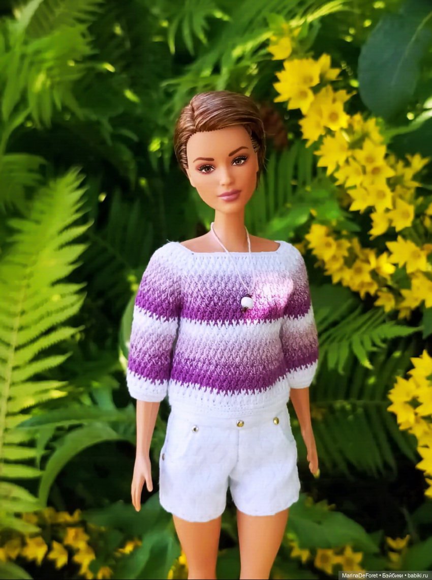 Вязаная одежда для кукол - часть тринадцатая - лето