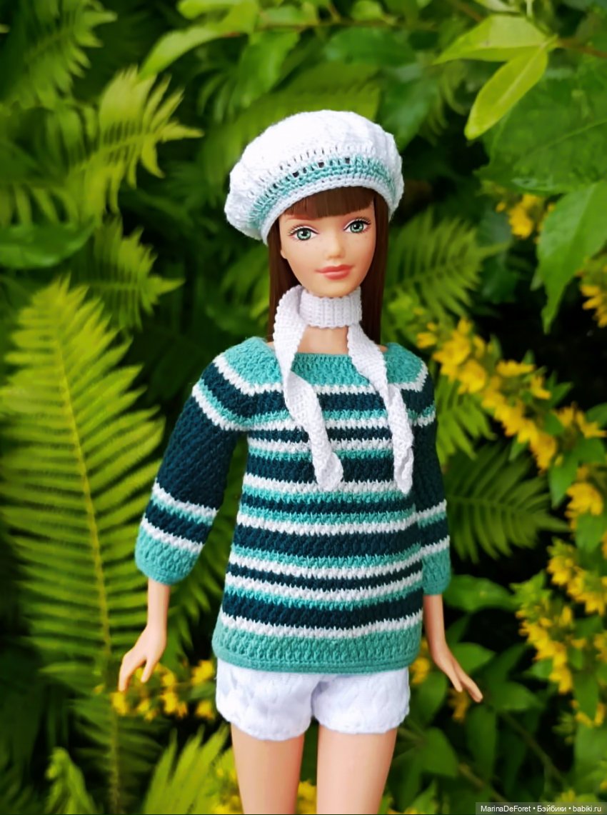 Вязаная одежда для кукол - часть пятнадцатая - лето