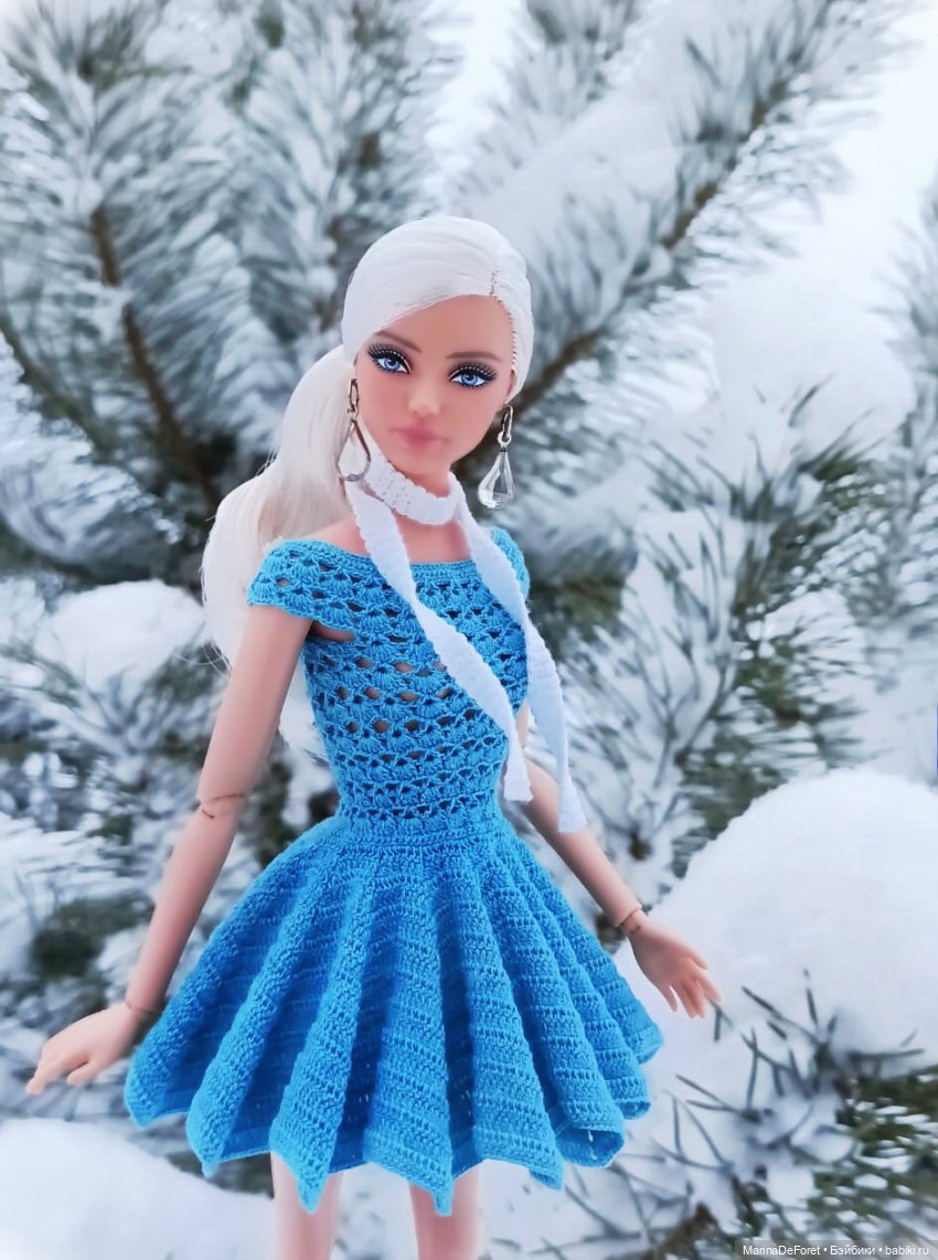 Вязаная одежда для кукол - часть семнадцатая - декабрь в горчичных оттенках