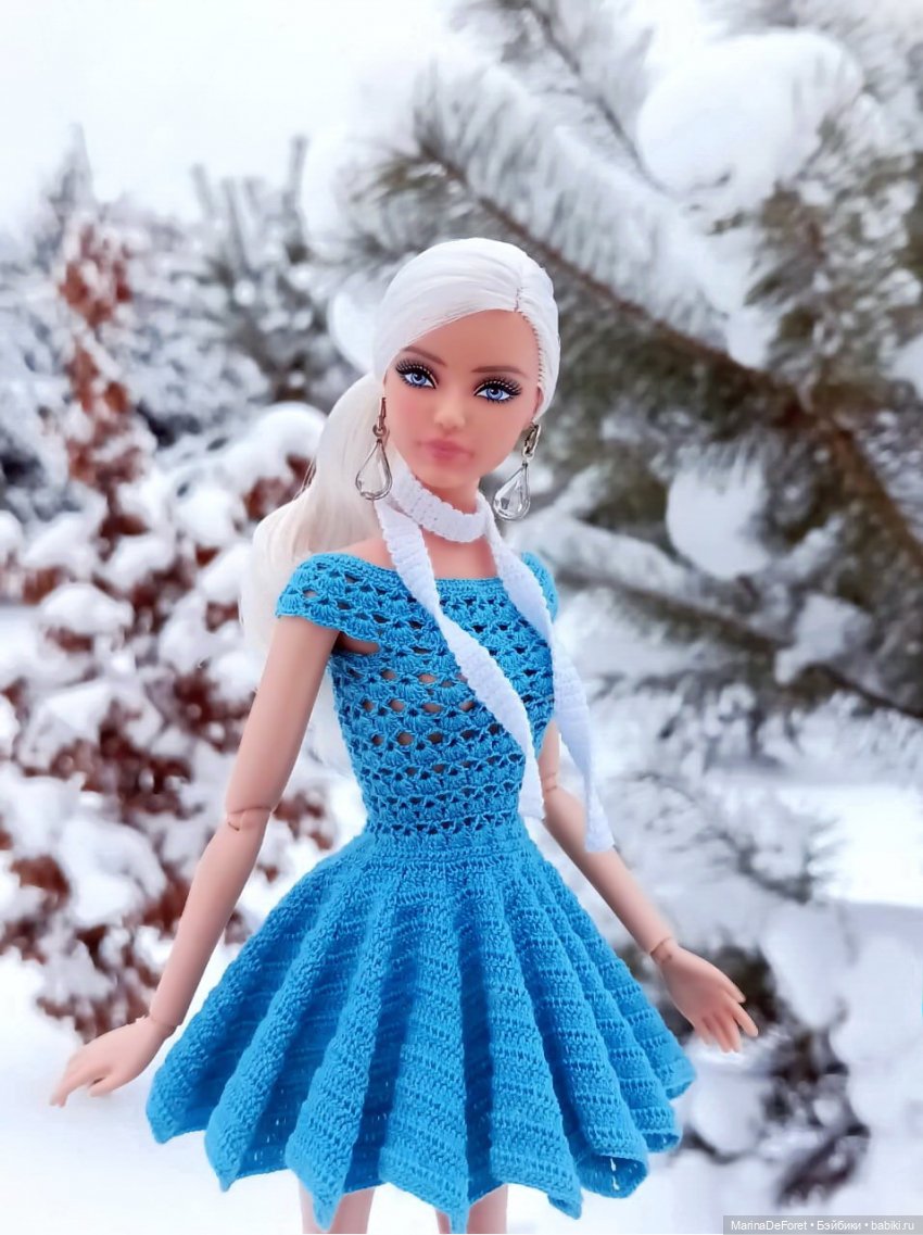 Вязаная одежда для кукол - часть семнадцатая - декабрь в горчичных оттенках