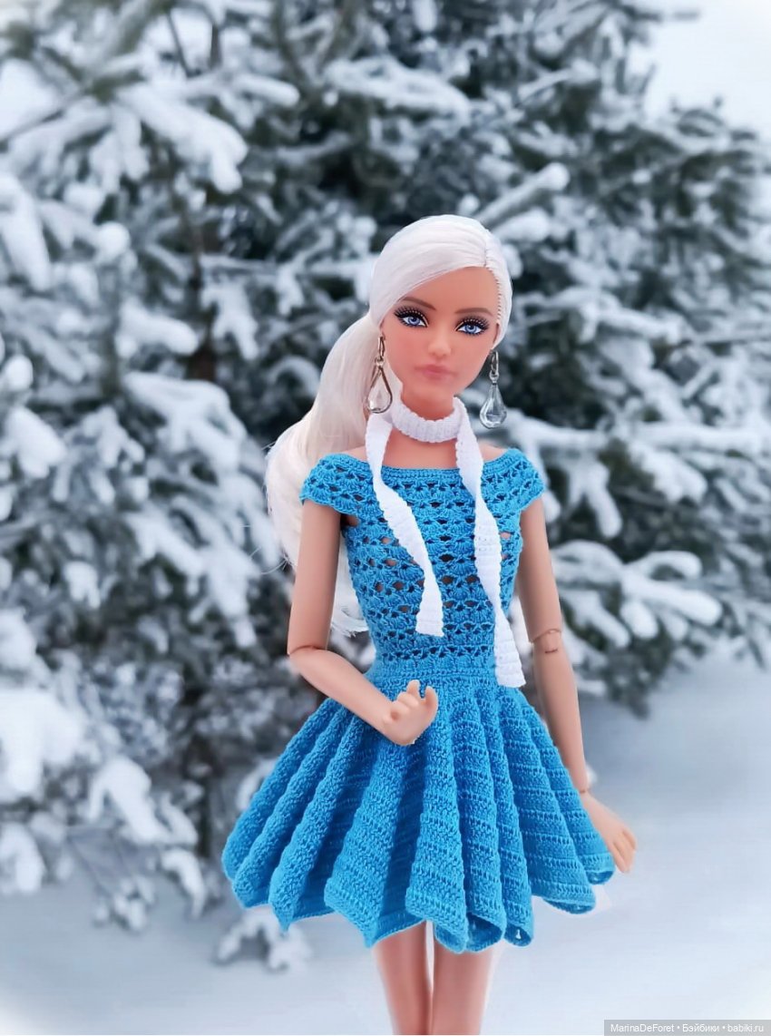 Вязаная одежда для кукол - часть семнадцатая - декабрь в горчичных оттенках