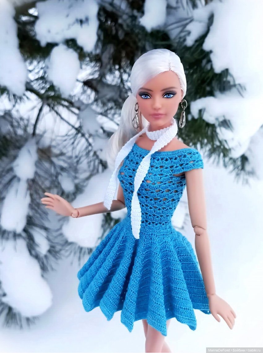 Вязаная одежда для кукол - часть семнадцатая - декабрь в горчичных оттенках