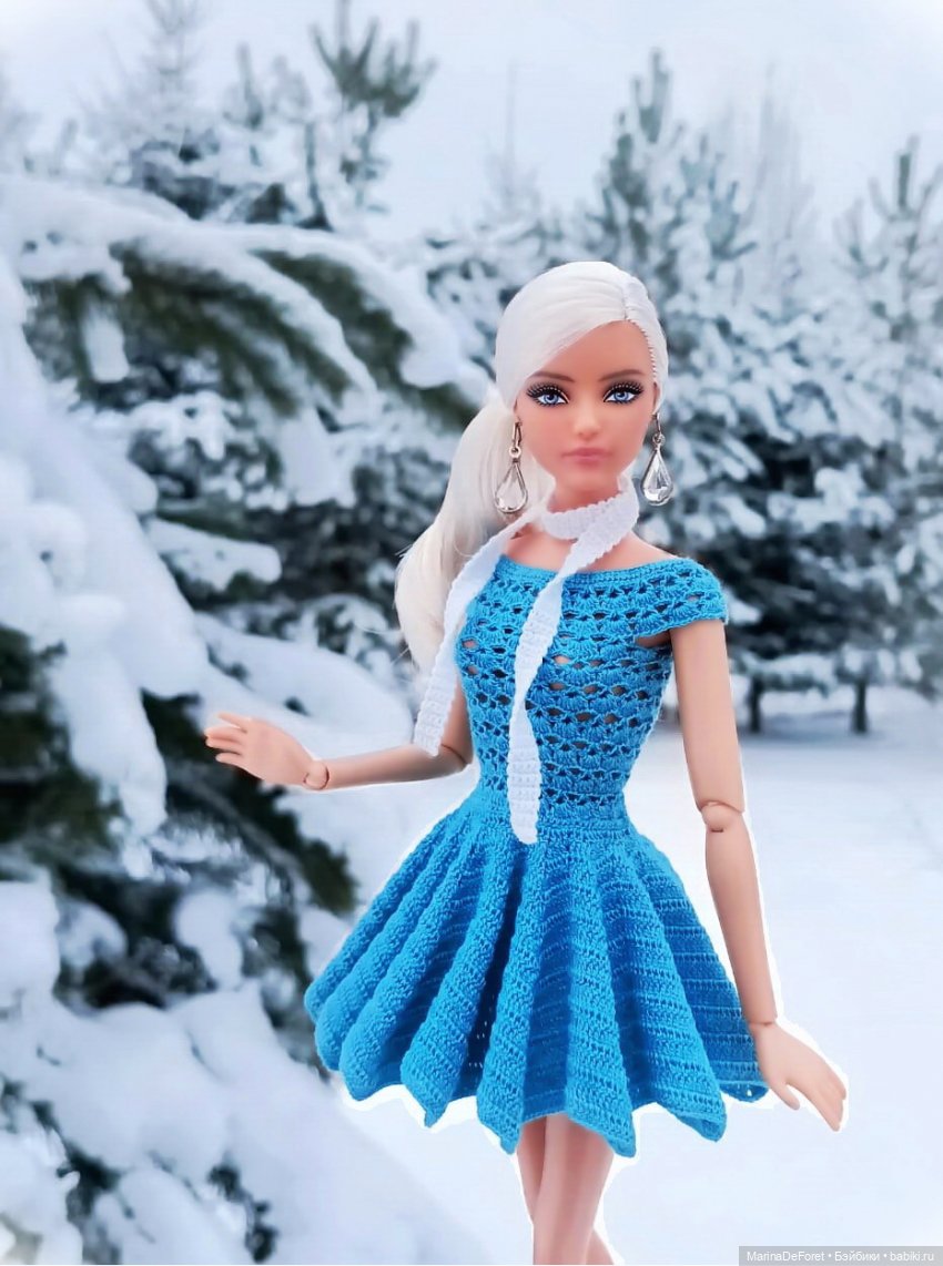 Вязаная одежда для кукол - часть семнадцатая - декабрь в горчичных оттенках