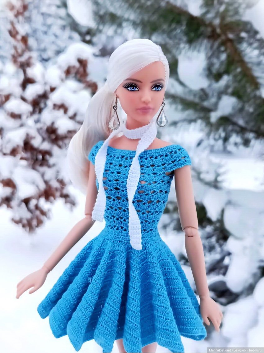 Вязаная одежда для кукол - часть семнадцатая - декабрь в горчичных оттенках