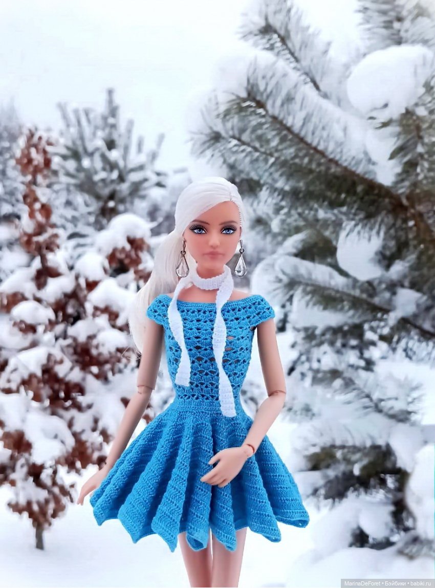 Вязаная одежда для кукол - часть семнадцатая - декабрь в горчичных оттенках