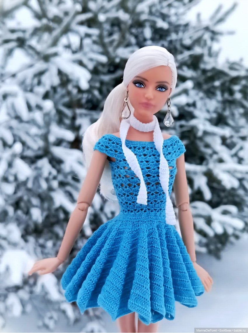 Вязаная одежда для кукол - часть семнадцатая - декабрь в горчичных оттенках