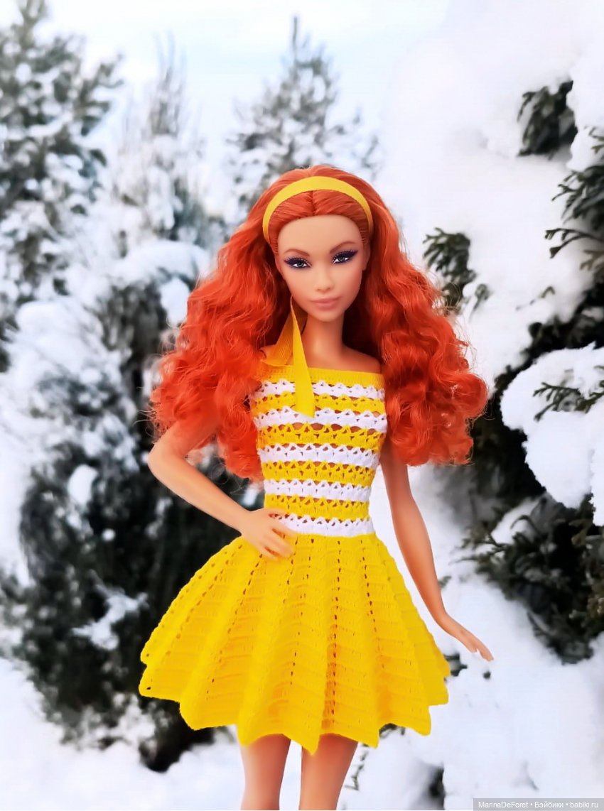 Вязаная одежда для кукол - часть восемнадцатая - новые цвета (фото 9)