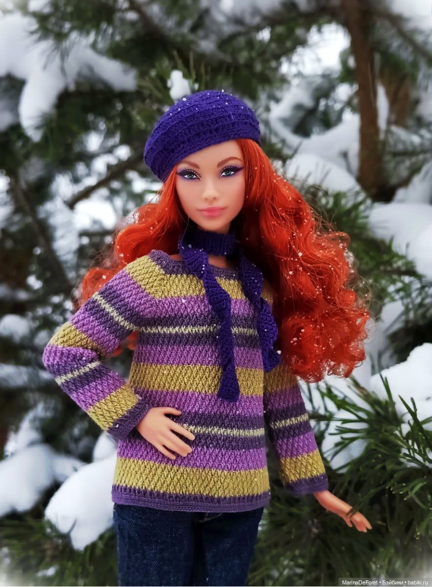 Вязаная одежда для кукол - часть восемнадцатая - новые цвета