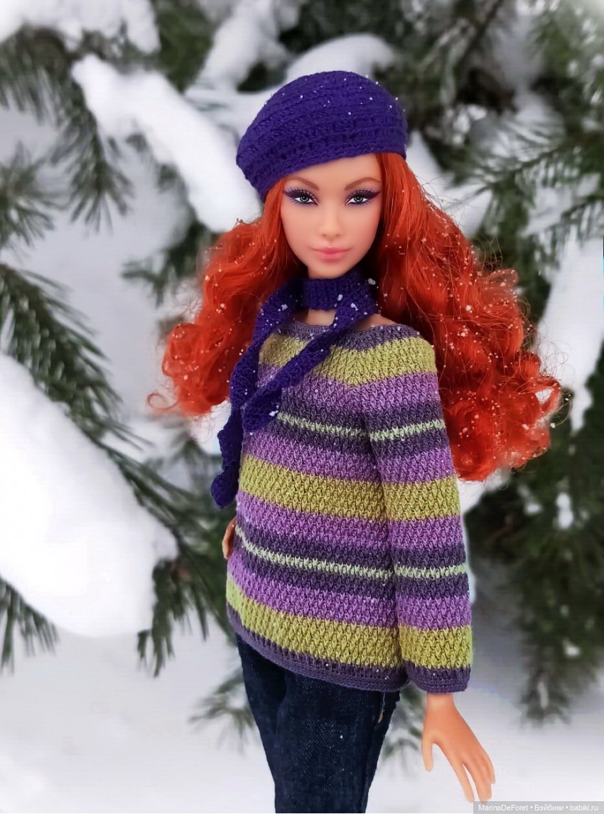 Вязаная одежда для кукол - часть восемнадцатая - новые цвета
