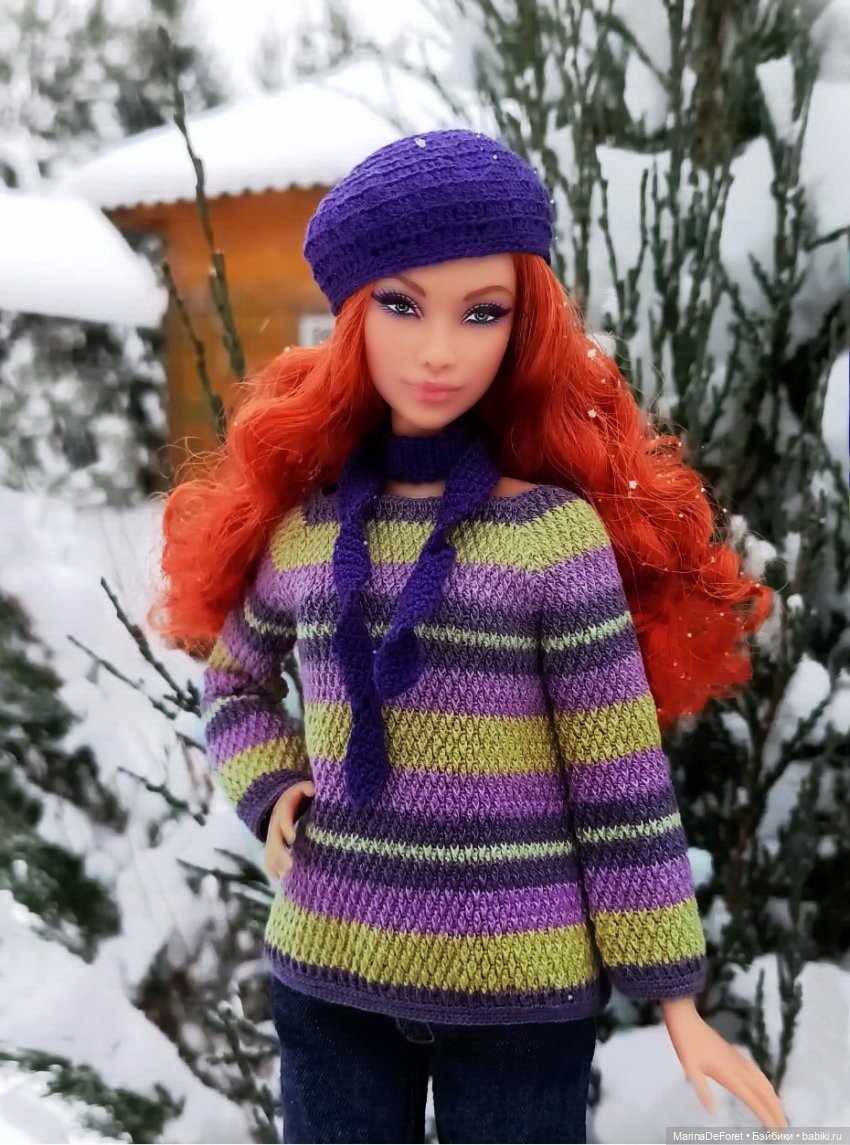 Вязаная одежда для кукол - часть восемнадцатая - новые цвета