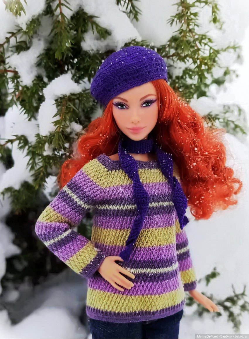 Вязаная одежда для кукол - часть восемнадцатая - новые цвета