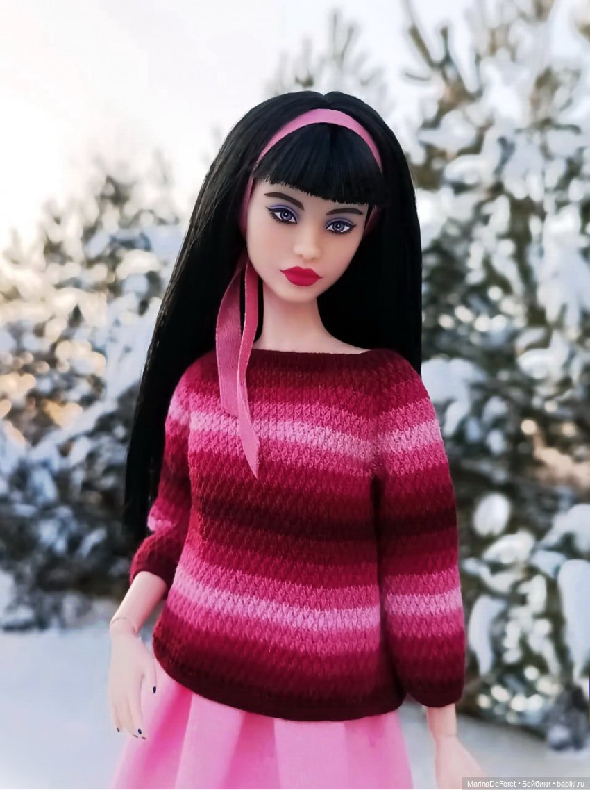 Вязаная одежда для кукол - часть девятнадцатая - розового много не бывает