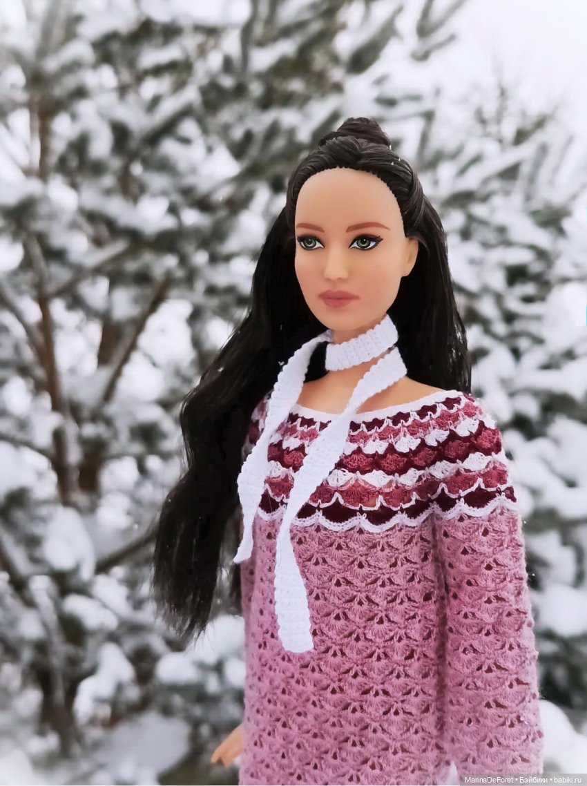 Вязаная одежда для кукол - часть девятнадцатая - розового много не бывает