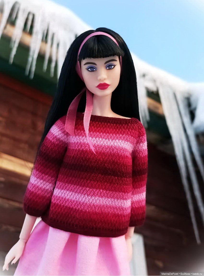 Вязаная одежда для кукол - часть девятнадцатая - розового много не бывает