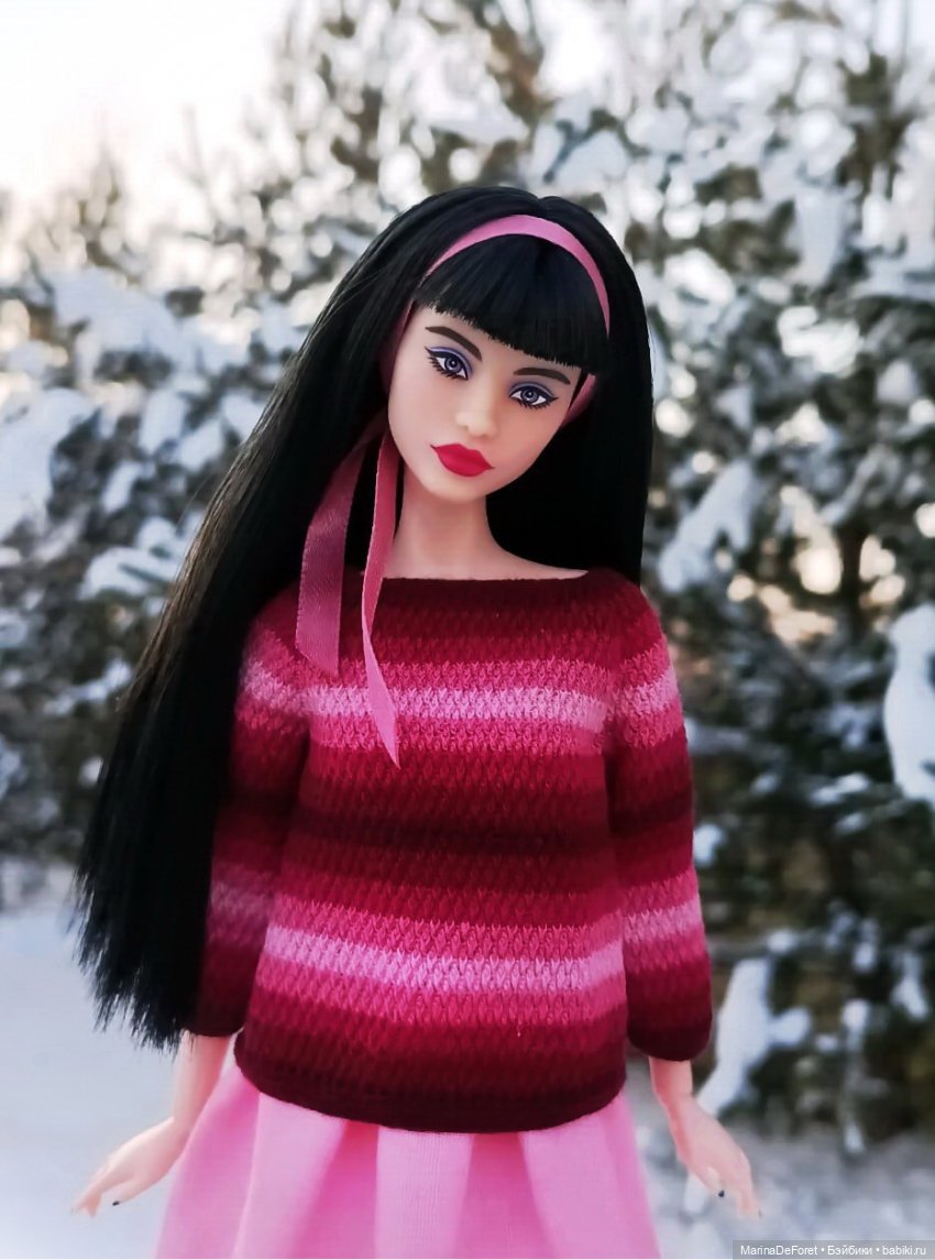 Вязаная одежда для кукол - часть девятнадцатая - розового много не бывает