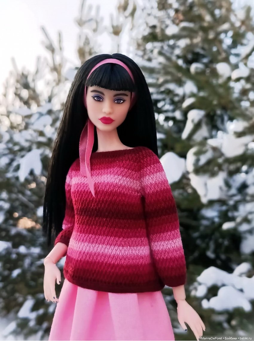 Вязаная одежда для кукол - часть девятнадцатая - розового много не бывает