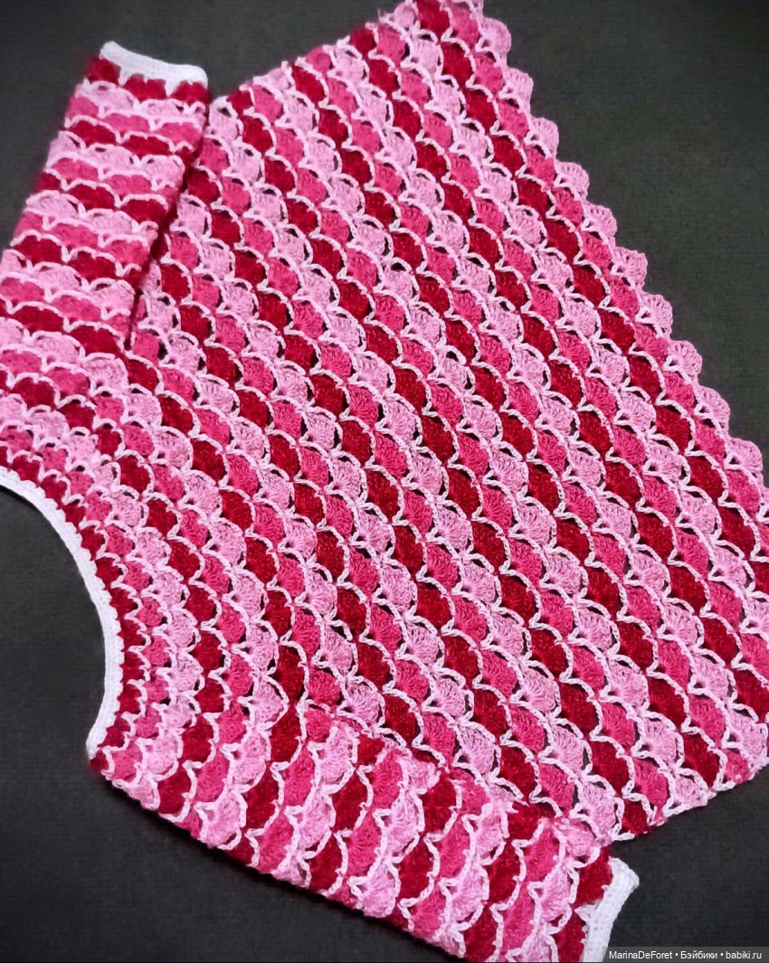 Вязаная одежда для кукол - часть двадцатая - и снова розовый (фото 4)