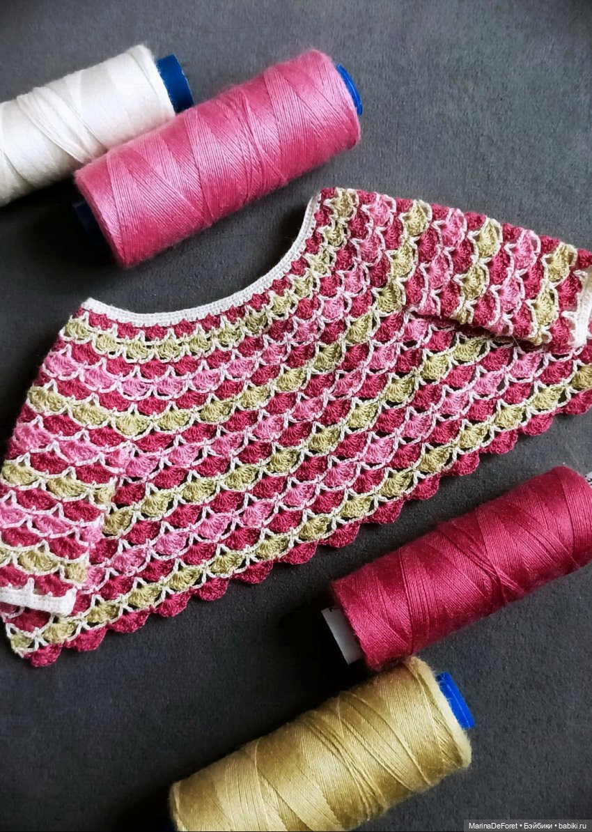 Вязаная одежда для кукол - часть двадцатая - и снова розовый